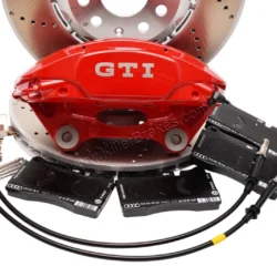 MQB Brake Kit Porsche Macan Brembo 4pot Clubsport 5Q0615301C 340x30mm Drilled NEW