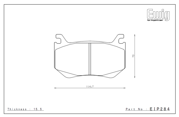 Rear ENDLESS EIP284 brake pads Alfa Romeo Giulia Quadrifoglio 2.9 510PS