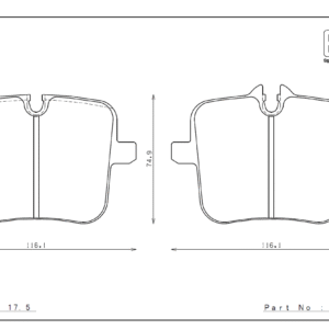 Rear ENDLESS EIP303MX87 brake pads BMW X5 G05 M50i X6 G06 M50i X7 G07 M50i Performance Brake