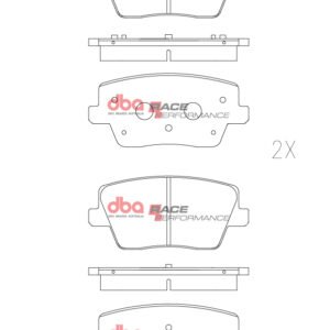 Rear Hyundai I30 N PD DBA DB15013RP Race Performance brake pads