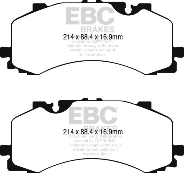 Front DP52279NDX EBC Bluestuff Brake Pads Audi Q7 SQ7 Q8 SQ8