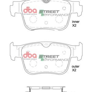 Rear DBA DB8850SP Street Perfomance brake pads Audi Rs3 8y Golf 8R S3 8y Cupra Formentor