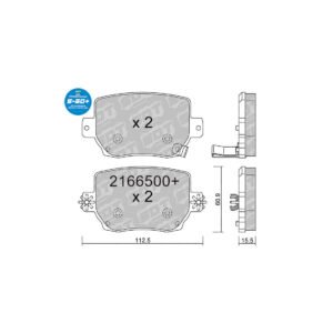 Rear SDT High performance Plus brake pads s50 Tesla Model 3 Y Performance Pack
