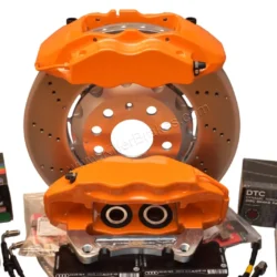 Front Cupra Audi Brembo 4pot Brake Kit Clubsport 340x30mm Adapters VBT Orange Lambo