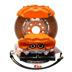 Front Cupra Audi Brembo 4pot Brake Kit Clubsport 340x30mm Adapters VBT Orange Lambo