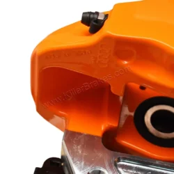 Front Cupra Audi Brembo 4pot Brake Kit Clubsport 340x30mm Adapters VBT Orange Lambo