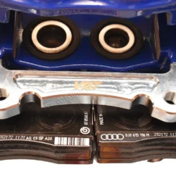 Front Cupra Audi Brembo 4pot Brake Kit Clubsport 340x30mm Adapters VBT VW 8R Blue