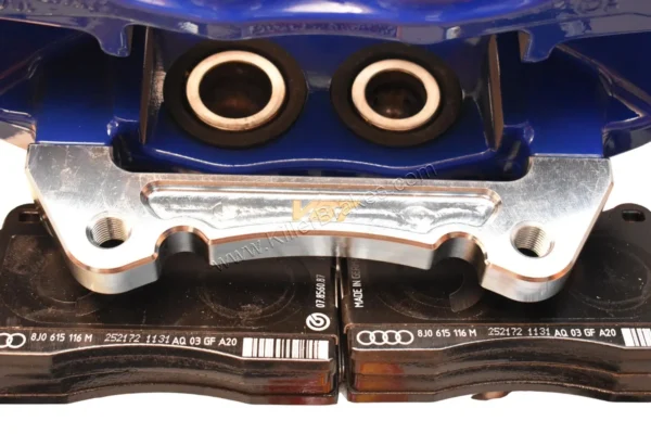 Front Cupra Audi Brembo 4pot Brake Kit Clubsport 340x30mm Adapters VBT VW 8R Blue
