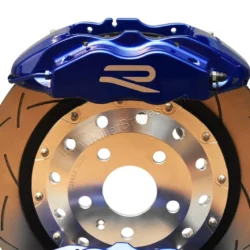 Front Cupra Performance Brembo 4pot Brake Kit DBA Slotted 370x32mm Lapiz Blue