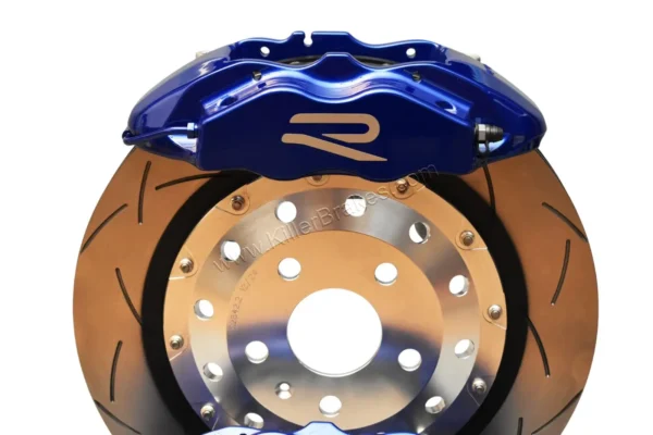 Front Cupra Performance Brembo 4pot Brake Kit DBA Slotted 370x32mm Lapiz Blue