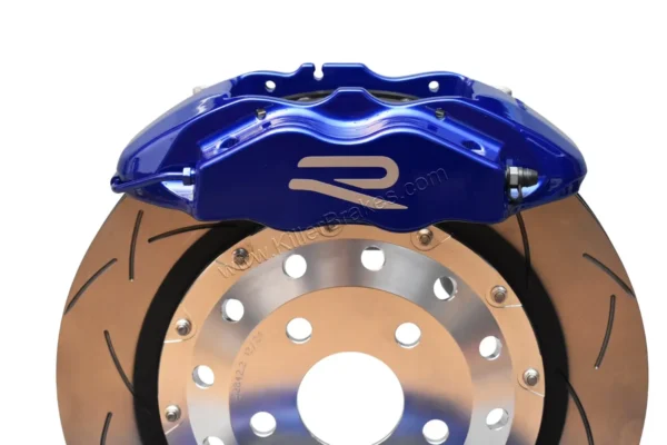 Front Cupra Performance Brembo 4pot Brake Kit DBA Slotted 370x32mm Lapiz Blue