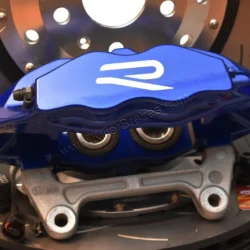 Front Cupra Performance Brembo 4pot Brake Kit DBA Slotted 370x32mm Lapiz Blue