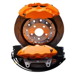 Front Cupra Performance Brembo 4pot Brake Kit DBA Slotted 370x32mm Orange Lambo
