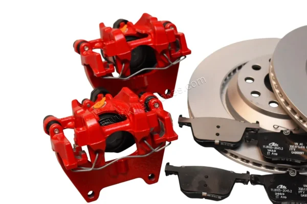 Rear Brake Kit VW Audi Golf Mk7 R Audi S3 8v Rear Caliper 310x22mm OE Brake Discs Pads Red
