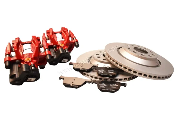 Rear Brake Kit VW Audi Golf Mk7 R Audi S3 8v Rear Caliper 310x22mm OE Brake Discs Pads Red