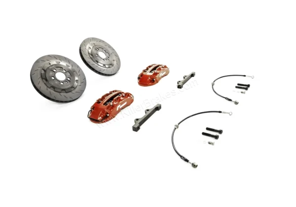 Racingline Stage 2 Big Brake Kit 345mm for Golf 5 6 Scirocco Mk2 Cupra A3 8P VWR652003-RED