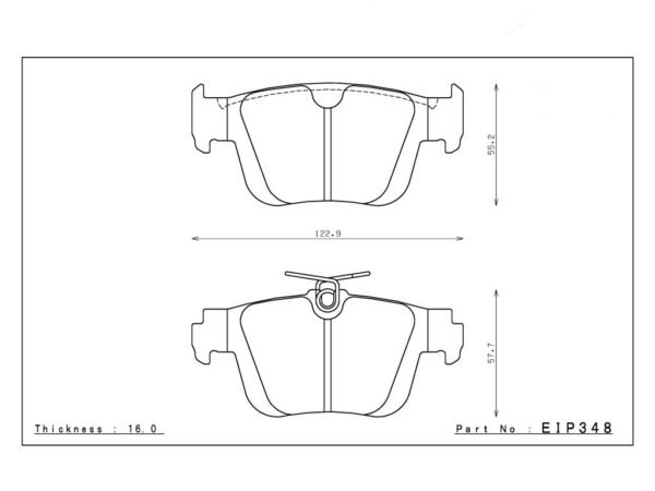 Rear ENDLESS EIP348 ME20 brake pads Audi Rs3 8y Golf 8R S3 8y Cupra Formentor