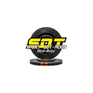 SDT FRONT Cut Moon Brake Discs 334x32mm VW GOLF IV R32 3.2