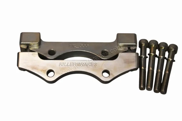 Audi TTRS 8J RS3 8p Cupra Formentor Brembo 4pot Killerbrakes Caliper Brackets Adapters Carrier Kit to OE 334x32mm discs Audi TTRS 8J RS3 8p Cupra Formentor Brembo 4pot Killerbrakes Caliper Brackets Adapters Carrier Kit to OE 334x32mm discs