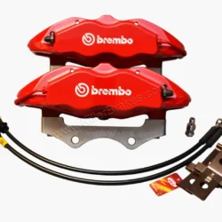 Front Audi A1 S1 mk4 R32 gti Polo Gti Cupra Formentor Brembo 4pot Brake Calipers 334x32mm Adapters 5F0615105 5F0615106