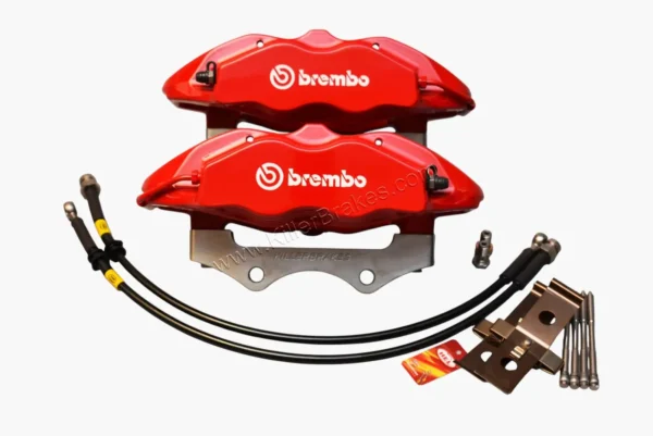 Front Audi A1 S1 mk4 R32 gti Polo Gti Cupra Formentor Brembo 4pot Brake Calipers 334x32mm Adapters 5F0615105 5F0615106