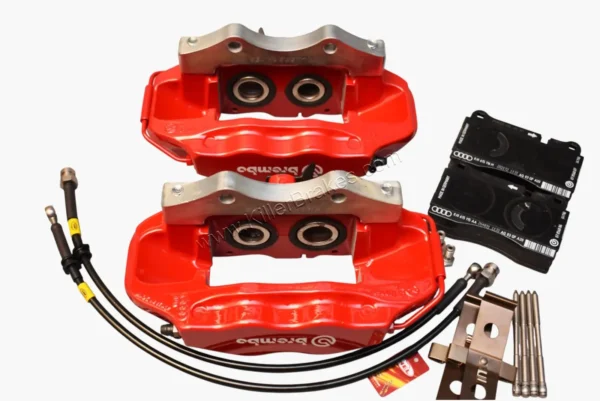 Front Audi S1 8X Polo Ibiza 6C Mk4 R32 Audi S3 8L Brembo 4pot Brake Kit SDT 334x32mm New 12 Front Audi S1 8X Polo Ibiza 6C Mk4 R32 Audi S3 8L Brembo 4pot Brake Kit SDT 334x32mm New Front Audi A1 S1 mk4 R32 gti Polo Gti Cupra Formentor Brembo 4pot Brake Calipers 334x32mm Adapters 5F0615105 5F0615106