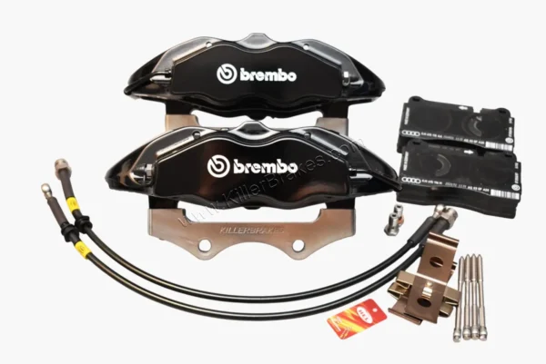 Front Audi A1 S1 mk4 R32 gti Polo Gti Cupra Formentor Brembo 4pot Brake Calipers 334x32mm Adapters 5F0615105 5F0615106
