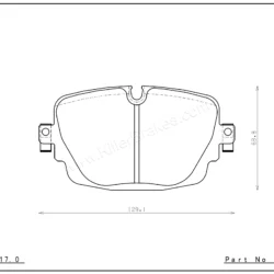 Rear ENDLESS EIP349MX87 brake pads AUDI RS6 C8