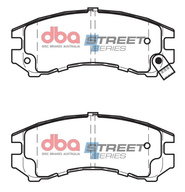 DBA Brake Pads Street Series Ceramic — Front Axle for Nissan 200SX (S13) – DB1117SS — brake part photo