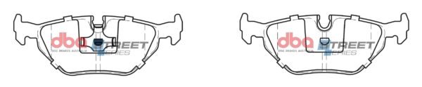 DBA Brake Pads Street Series Ceramic — Rear Axle for BMW 5 Series (E34) 518 / 5 Series (E34) 520 – DB1132SS — brake part photo DBA Brake Pads Street Series Ceramic — Rear Axle for BMW 5 Series (E34) 518 / 5 Series (E34) 520 – DB1132SS — brake part photo