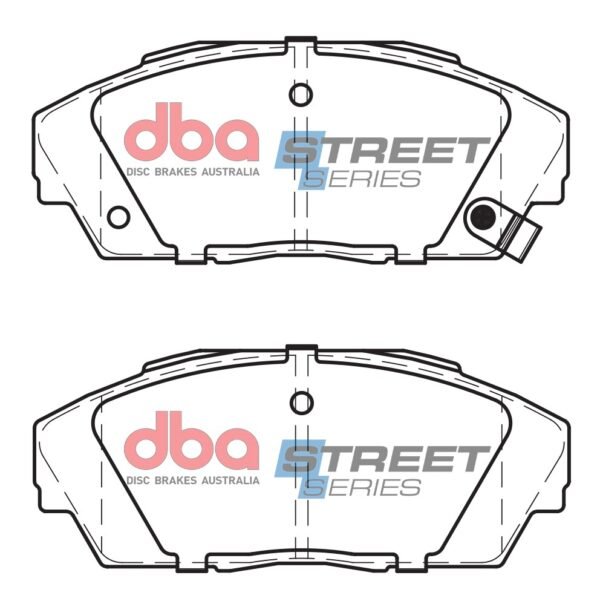 DBA Brake Pads Street Series Ceramic — Front Axle for Honda Accord / Civic (4th Gen) EE – DB1133SS — brake part photo