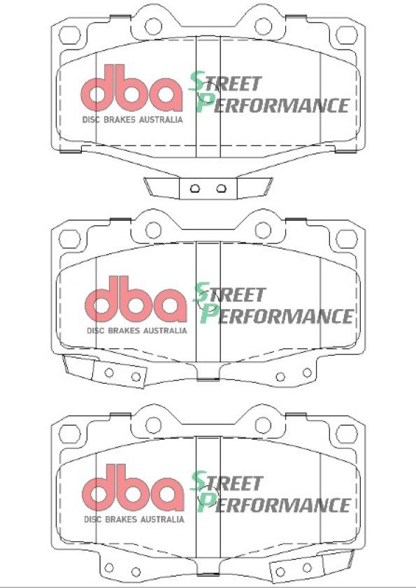 DBA Brake Pads Street Performance ECE R90 certified — Front Axle for Toyota 4 Runner LN130 / 4 Runner VZN185 – DB1149SP — brake part photo DBA Brake Pads Street Performance ECE R90 certified — Front Axle for Toyota 4 Runner LN130 / 4 Runner VZN185 – DB1149SP — brake part photo