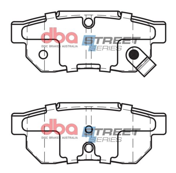 DBA Brake Pads Street Series Ceramic — Rear Axle for Honda City / Civic (5th Gen) EG5 – DB1163SS — brake part photo DBA Brake Pads Street Series Ceramic — Rear Axle for Honda City / Civic (5th Gen) EG5 – DB1163SS — brake part photo