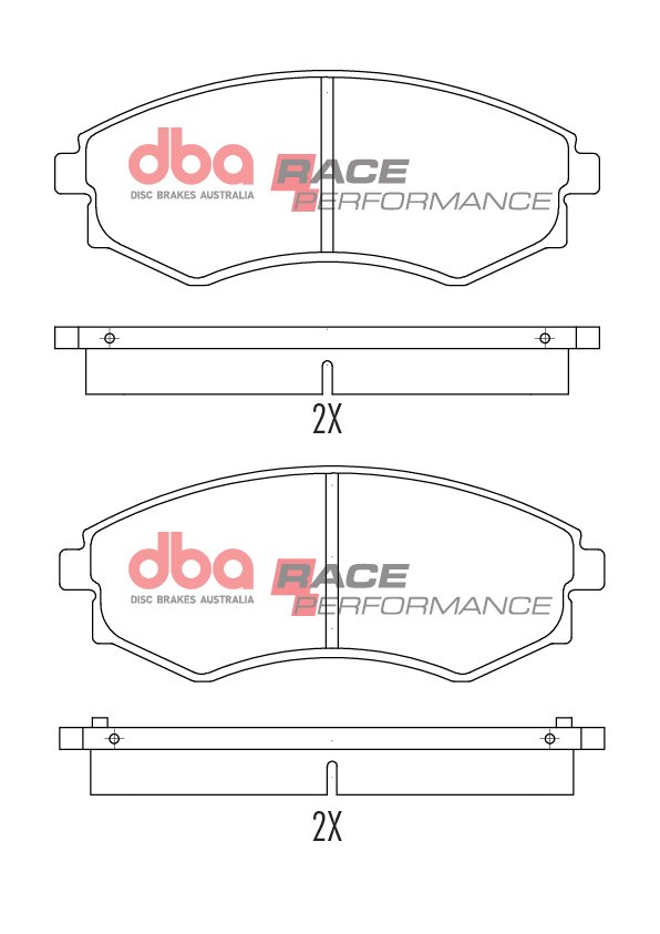 DBA Brake Pads Race Performance — Front Axle for Daewoo Korando / Musso – DB1167RP — brake part photo DBA Brake Pads Race Performance — Front Axle for Daewoo Korando / Musso – DB1167RP — brake part photo