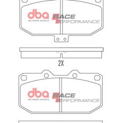 DBA Brake Pads Race Performance — Front Axle for Mitsubishi 3000 GTO / Nissan 200 SX S14 – DB1170RP — brake part photo