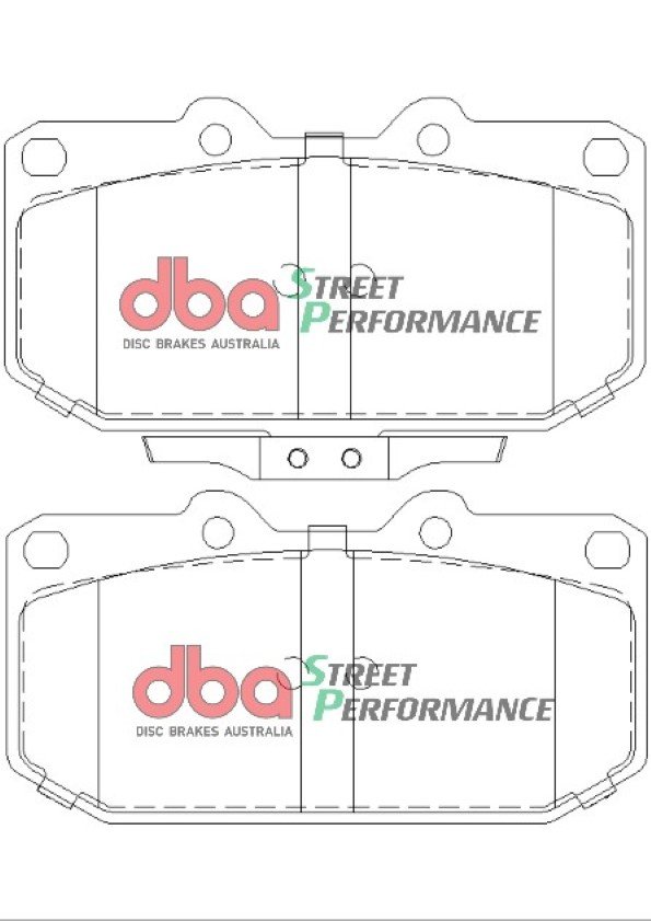 DBA Brake Pads Street Performance ECE R90 certified — Front Axle for Mitsubishi 3000 GTO / Nissan 200 SX S14 – DB1170SP — brake part photo DBA Brake Pads Street Performance ECE R90 certified — Front Axle for Mitsubishi 3000 GTO / Nissan 200 SX S14 – DB1170SP — brake part photo