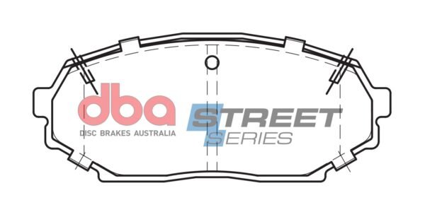 DBA Brake Pads Street Series Ceramic — Front Axle for Mazda MX5 (Mk1) (NA) – DB1178SS — brake part photo