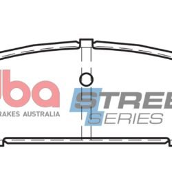 DBA Brake Pads Street Series Ceramic — Rear Axle for Daihatsu Applause / Mazda 323 – DB1180SS — brake part photo