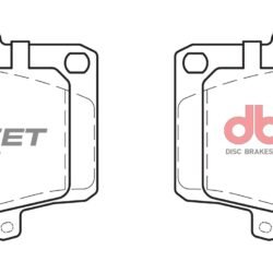 DBA Brake Pads Street Series Semi-metallic — Front Axle for Toyota 4 Runner KZN130 / 4 Runner LN130 – DB1199SS — brake part photo
