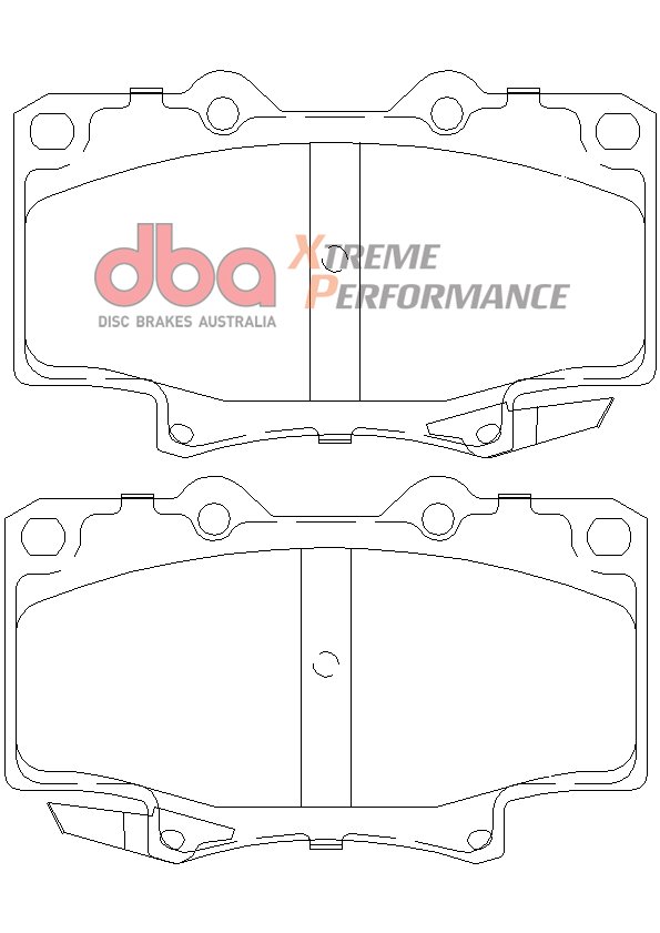 DBA Brake Pads Xtreme Performance ECE R90 certified — Front Axle for Toyota 4 Runner KZN130 / 4 Runner LN130 – DB1199XP — brake part photo DBA Brake Pads Xtreme Performance ECE R90 certified — Front Axle for Toyota 4 Runner KZN130 / 4 Runner LN130 – DB1199XP — brake part photo