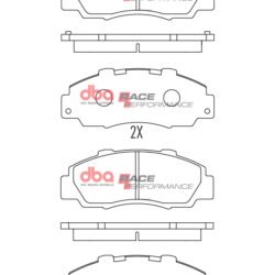 DBA Brake Pads Race Performance — Front Axle for Honda Accord / Ascot – DB1206RP — brake part photo