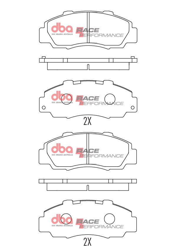 DBA Brake Pads Race Performance — Front Axle for Honda Accord / Ascot – DB1206RP — brake part photo