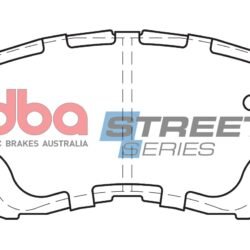 DBA Brake Pads Street Series Ceramic — Front Axle for Toyota Altezza SXE10 – DB1209SS — brake part photo