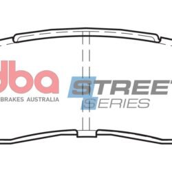 DBA Brake Pads Street Series Ceramic — Rear Axle for Toyota Estima / Lucida – DB1213SS — brake part photo