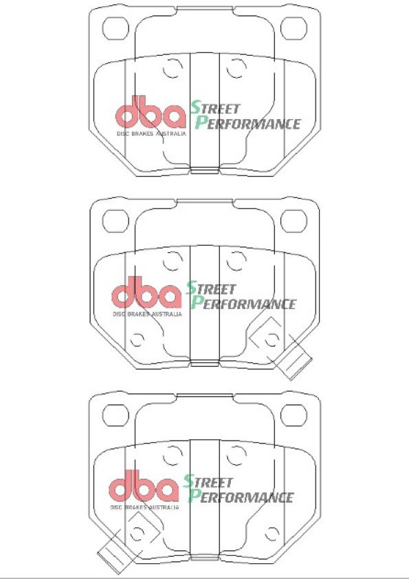 DBA Brake Pads Street Performance — Rear Axle for Nissan 300 ZX Z32 / 300ZX GZ32 – DB1220SP — brake part photo DBA Brake Pads Street Performance — Rear Axle for Nissan 300 ZX Z32 / 300ZX GZ32 – DB1220SP — brake part photo