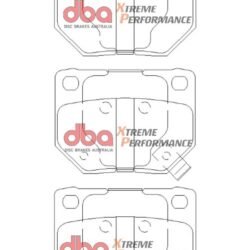 DBA Brake Pads Xtreme Performance ECE R90 certified — Rear Axle for Nissan 300 ZX Z32 / 300ZX GZ32 – DB1220XP — brake part photo