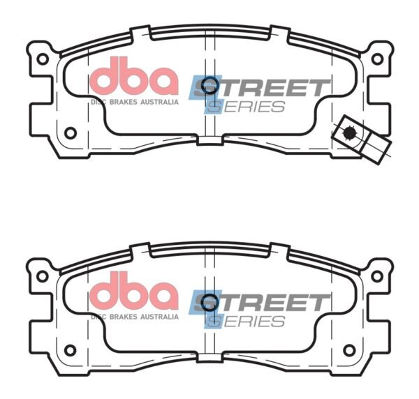 DBA Brake Pads Street Series Ceramic — Rear Axle for Mazda 929 HC / 929 HV – DB1222SS — brake part photo