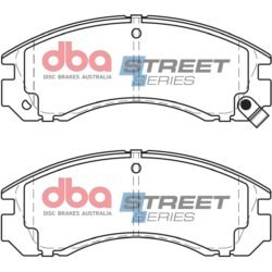 DBA Brake Pads Street Series Ceramic — Front Axle for Citroen C-Crosser / C-Crosser Enterprise – DB1223SS — brake part photo