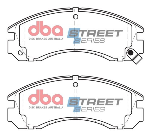 DBA Brake Pads Street Series Ceramic — Front Axle for Citroen C-Crosser / C-Crosser Enterprise – DB1223SS — brake part photo