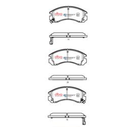 DBA Brake Pads Mitsubishi Outlander ZJ & ZK Phev Hybrid 2014 - 2019 F — Front Axle for Citroen C-Crosser – DB1223SSEV — brake part photo